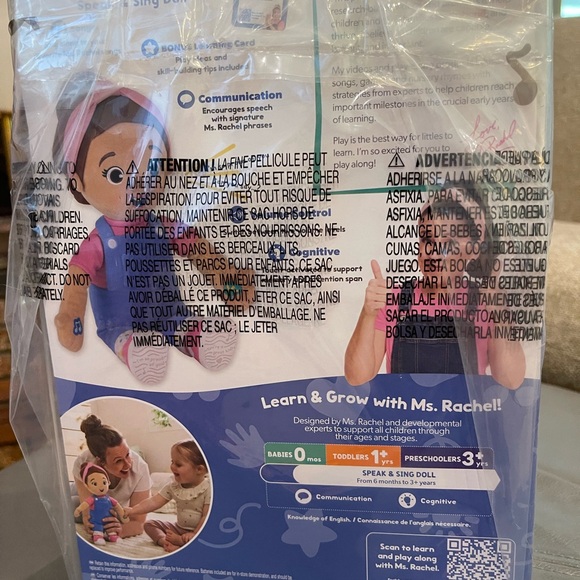 Rachel Speak & Sing Doll - Blue Overalls and Pink Shirt - Picture 4 of 4